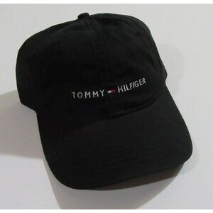 Tommy Hilfiger Mens Baseball Cap Dad Hat Black Adjustable